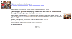 Desktop Screenshot of matthewgraham.com